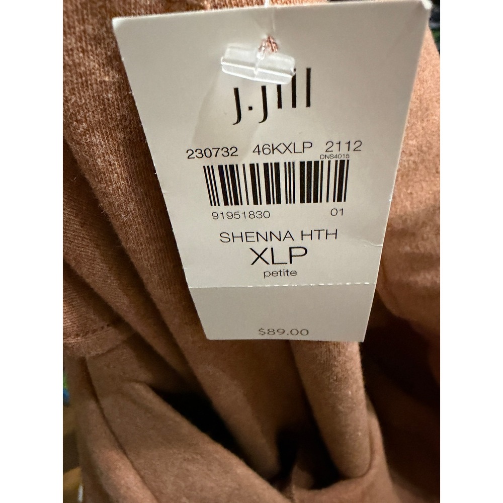 J. Jill Organic Cotton Pull On Pant XL Petite New with Tags Staple Wardrobe Item - Picture 4 of 4
